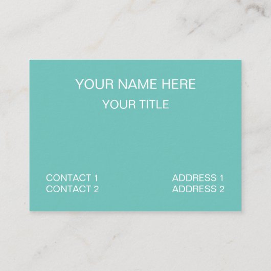 Zee Ocean Beach Visitekaartje (Achterkant)