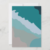 Zee Ocean Beach Wedding Kaart (Achterkant)