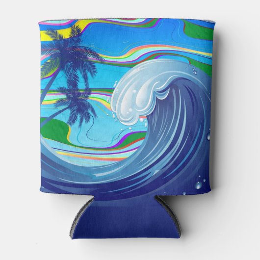 Zee Ocean big Wave Water Blikjeskoeler (Voorkant)