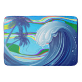Zee Ocean big Wave Water Double-Sided sleutelhange Badmat (Voorkant)