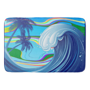 Zee Ocean big Wave Water Double-Sided sleutelhange Badmat