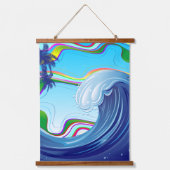 Zee Ocean big Wave Water Hangend Wandkleed (Voorkant)