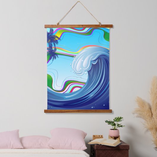 Zee Ocean big Wave Water Hangend Wandkleed (Slaapkamer)