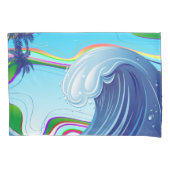 Zee Ocean big Wave Water Kussensloop (Voorkant)