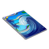 Zee Ocean big Wave Water Notitieboek (Rechterzijde)