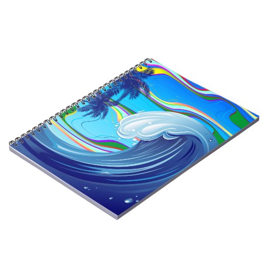 Zee Ocean big Wave Water Notitieboek (Linkerzijde)