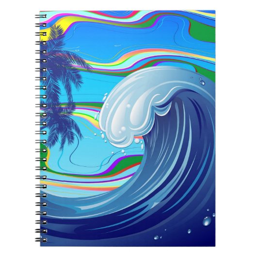 Zee Ocean big Wave Water Notitieboek (Voorkant)