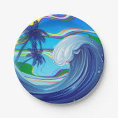 Zee Ocean big Wave Water Papieren Bordje (Voorkant)
