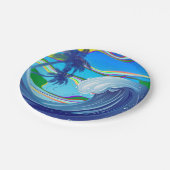Zee Ocean big Wave Water Papieren Bordje (Gekanteld)