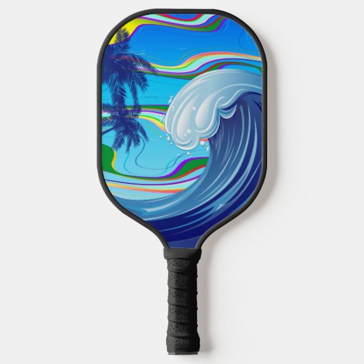 Zee Ocean big Wave Water Pickleball Paddle (Voorkant)