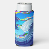 Zee Ocean big Wave Water Seltzer Blikjeskoeler (Seltzer Achterkant)