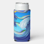 Zee Ocean big Wave Water Seltzer Blikjeskoeler (Seltzer Voorkant)