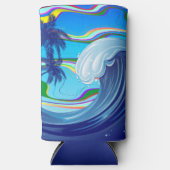 Zee Ocean big Wave Water Seltzer Blikjeskoeler (Voorkant)