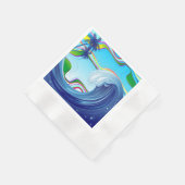 Zee Ocean big Wave Water Servet (Hoek)