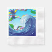 Zee Ocean big Wave Water Servet (Voorkant)