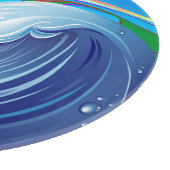 Zee Ocean big Wave Water Snijplank (Hoek)