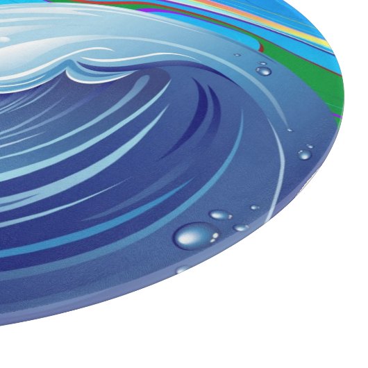 Zee Ocean big Wave Water Snijplank (Hoek)