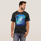 Zee Ocean big Wave Water T-shirt (Voorkant volledig)
