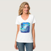 Zee Ocean big Wave Water T-shirt (Voorkant volledig)