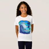 Zee Ocean big Wave Water T-shirt (Voorkant volledig)