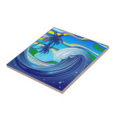 Zee Ocean big Wave Water Tegeltje (Zijkant)