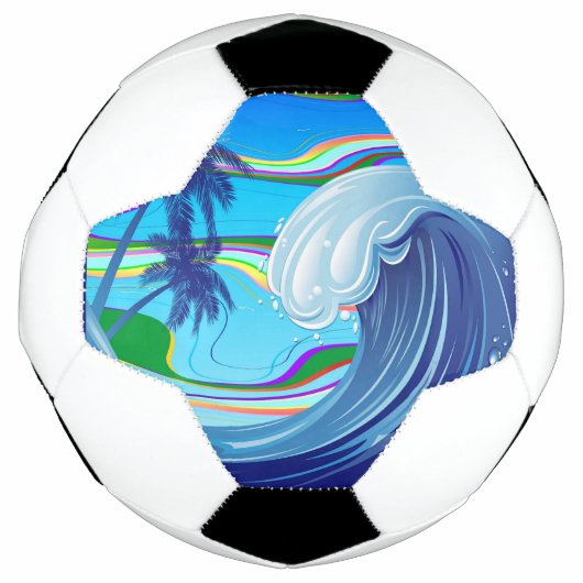 Zee Ocean big Wave Water Voetbal (Voorkant)