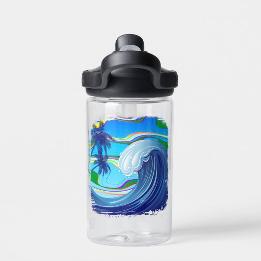 Zee Ocean big Wave Water Waterfles (Achterkant)