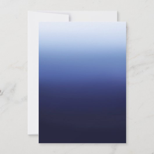 Zee Ocean Blue Modern Minimal Beach Vrijgezellenfe Kaart (Achterkant)