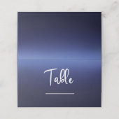 Zee Ocean Blue Modern Minimal Beach Vrijgezellenfe Plaatskaartje (Buitenkant ongevouwen)