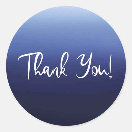 Zee Ocean Blue Modern Minimal Beach Vrijgezellenfe Ronde Sticker (Voorkant)