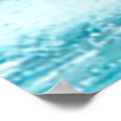 Zee Ocean Blue Summer Surf Poster (Hoek)