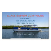 Zee Ocean Boat Tour Magnetisch Visitekaartje (Voorkant)