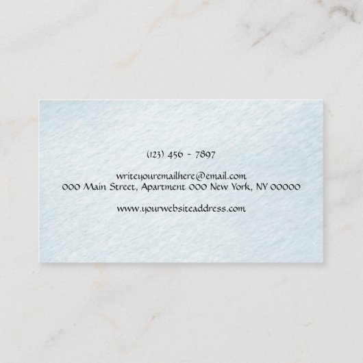 Zee Ocean Boho Starfish Visitekaartje (Achterkant)