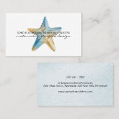 Zee Ocean Boho Starfish Visitekaartje (Voorkant / Achterkant)