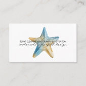 Zee Ocean Boho Starfish Visitekaartje (Voorkant)