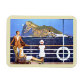 Zee Ocean Cruise Travel to Gibraltar  Postc Magneet (Horizontaal)