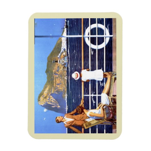 Zee Ocean Cruise Travel to Gibraltar Postc Magneet (Verticaal)