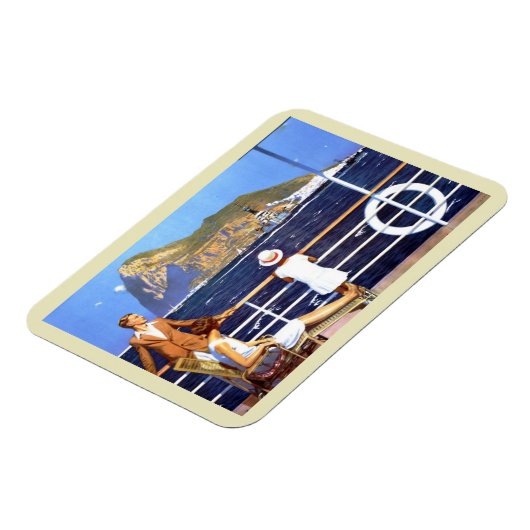 Zee Ocean Cruise Travel to Gibraltar  Postc Magneet (Linkerzijde)