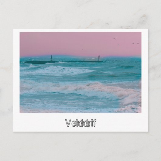 Zee Ocean Velddrif South Africa Natuur Storm Briefkaart (Voorkant)