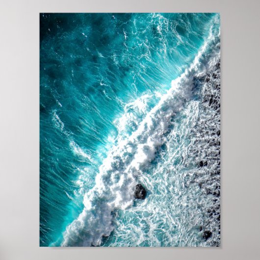 ZEE OCEAN WAVE FOTOGRAPHIC POSTER (Voorkant)