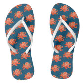 zee octopus patroon teenslippers (Voetbed)