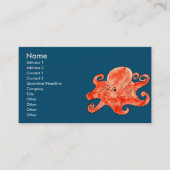 zee octopus visitekaartje (Voorkant)