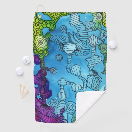 Zee Odyssey Golf Towel Golfhanddoek (Insitu)