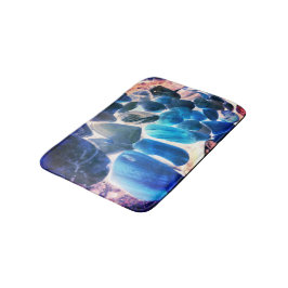 Zee oester shell, kleuren veranderd blauw in grijs badmat