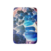 Zee oester shell, kleuren veranderd blauw in grijs badmat (Voorkant Verticaal)