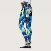 Zee oester shell, kleuren veranderd blauw in grijs leggings (Links)