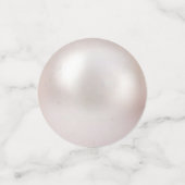 Zee oesterschalen, sterren en parels op ivoortafel confetti (Kleine voorkant)