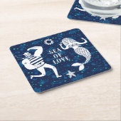 Zee of Love Poster Kartonnen Onderzetters (Schuin)