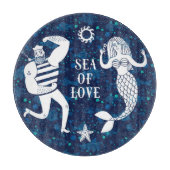 Zee of Love Poster Snijplank (Voorkant)