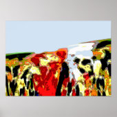 zee "olieramp" van Abstracte kleuren Poster (Voorkant)